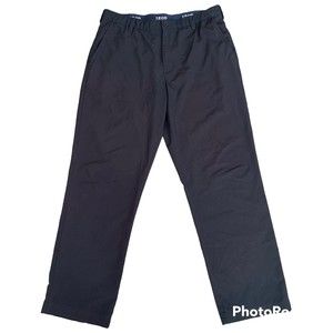Izod Men's Golf Pants Black 34x30 Classic Fit Straight Leg Flat Front